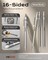 4 Pack Mechanical Pencil 0.7mm with Case, MB1000 Metal Mechanical Pencil Set with 8 Tube HB #2 Lead Refill 0.7 mm, 3PCS 4B Eraser, 9 Cap Eraser for Artist Drafting Writing, Sketching, Drawing